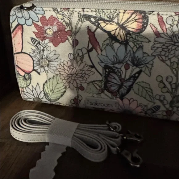 Sakroots Multicolor Floral Butterfly Wristlet Wallet - Picture 9 of 10